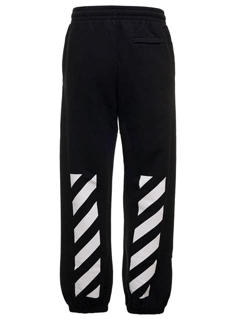 off white black joggers replica
